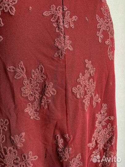 Платье женское 46.48 бордовое
