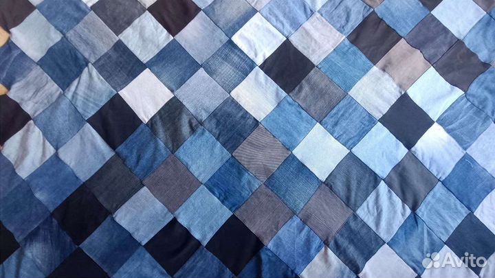 Покрывало из джинсов