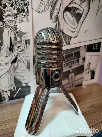 Микрофон samson meteor mic + пантограф + поп фильт