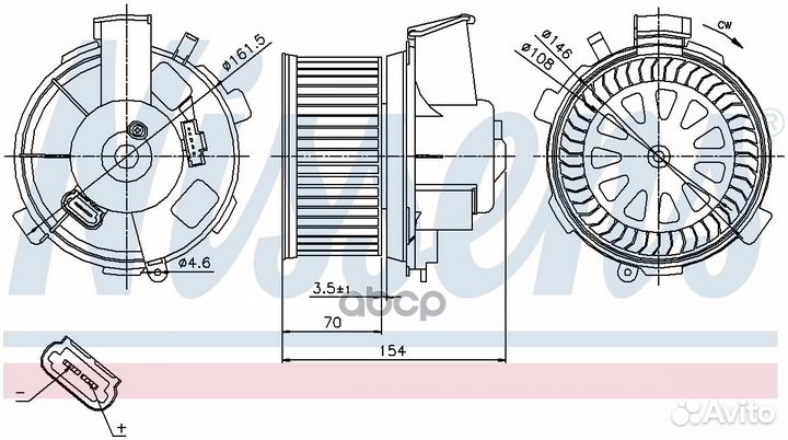 Мотор Печки Отопителя Салона Nissens 87021 8702