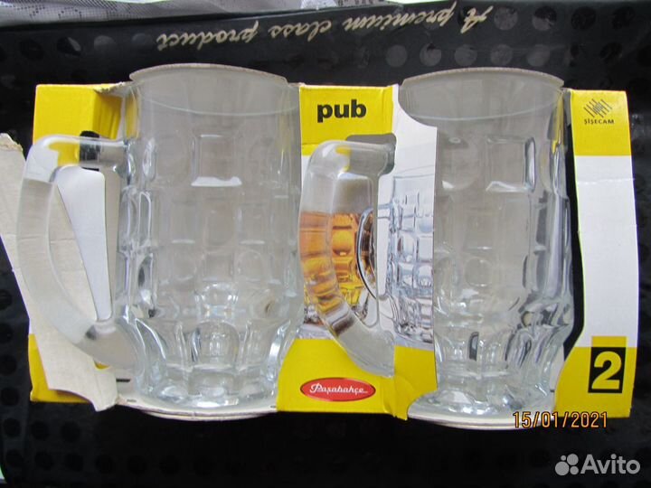 Кружки пивные набор новые 0,5л