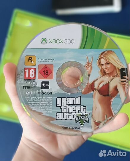 Лицензионный диск GTA5 на Xbox 360