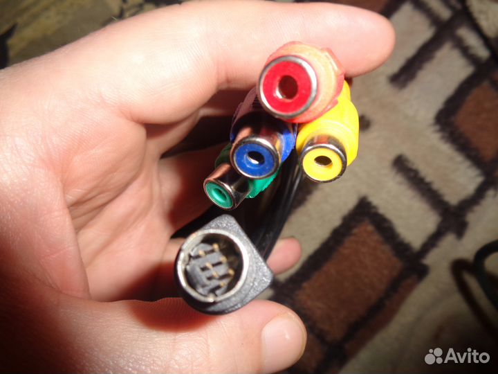 Кабель s-Video rca тюльпаны