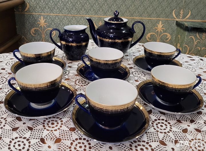Сервиз чайный лфз кобальт