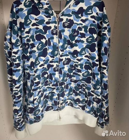 Bape shark zip hoodie