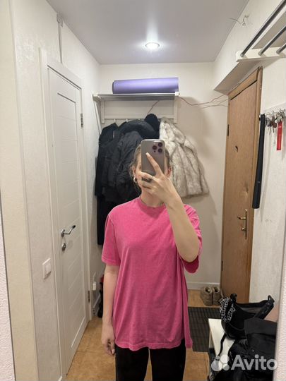 Футболка розовая женская