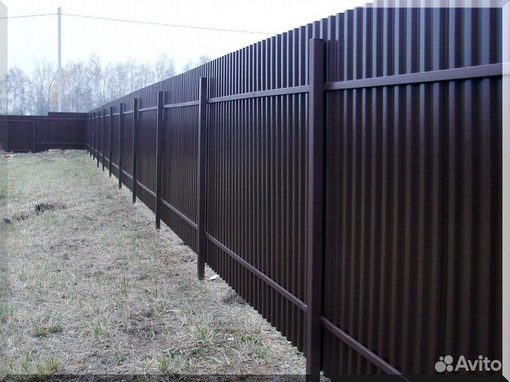 Забор из профнастила