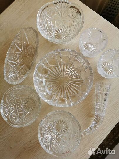 Хрустальные салатники СССР