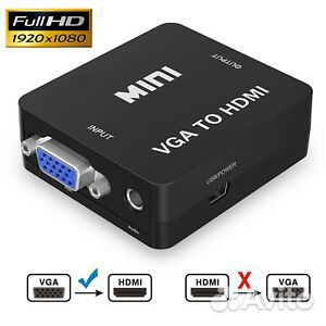 Конвертер VGA на hdmi 1080p Converter