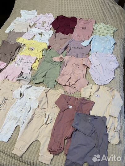 Детские вещи пакетом 0-8мес и кокон