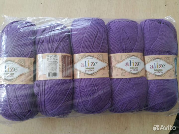 Пряжа alize cotton gold pratica
