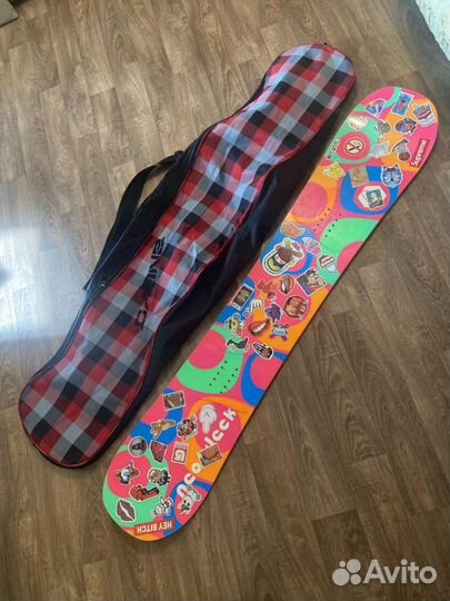 Сноуборд neon deck + чехол