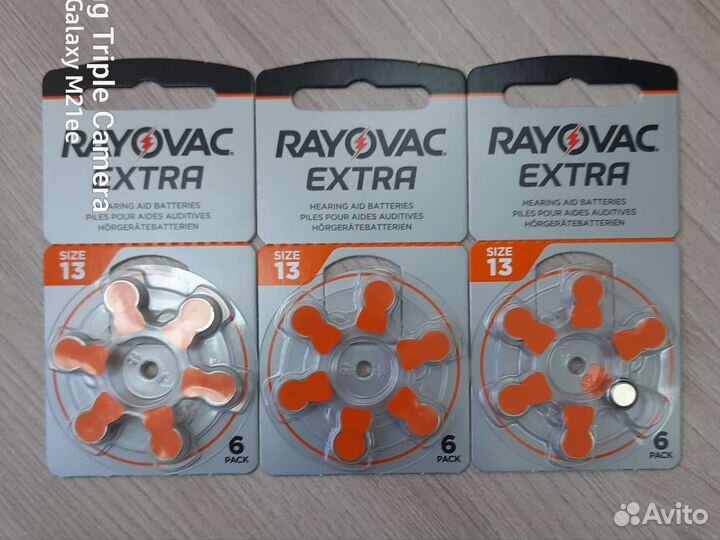 Батарейки для слуховых аппаратов 675,13,312,10