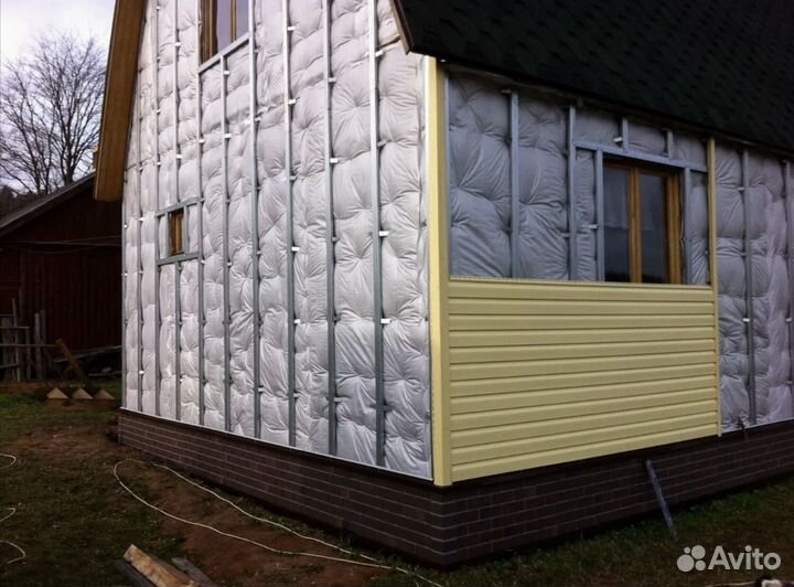 Утепление фасада обшивка домов