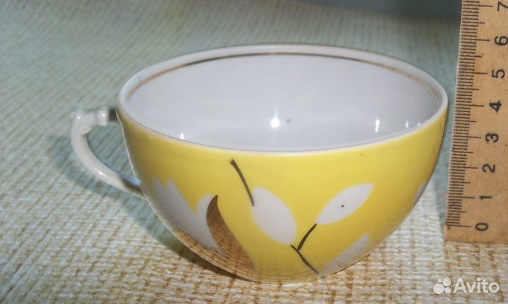 Чашка, Цветущий хлопок, Дулево, 1961