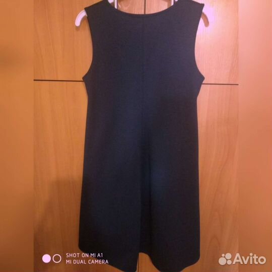 Школьный сарафан син.клеш р.140