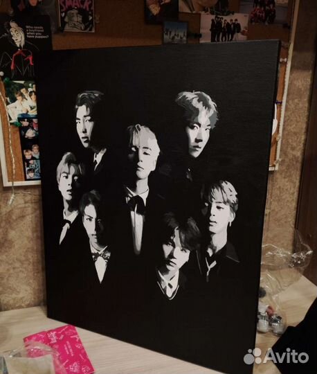 Картина, бтс, BTS, подарок, army