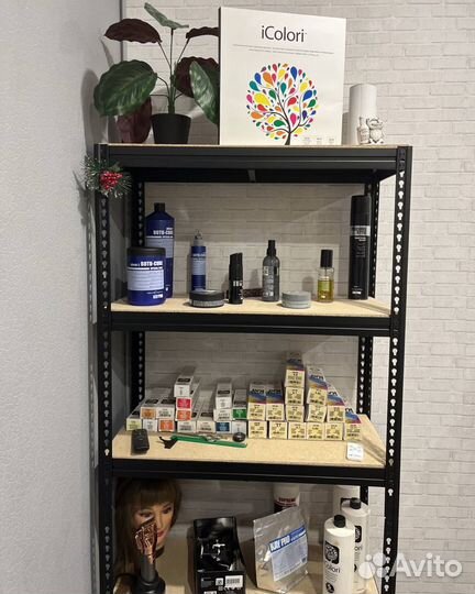 Стеллажи металлические чёрные