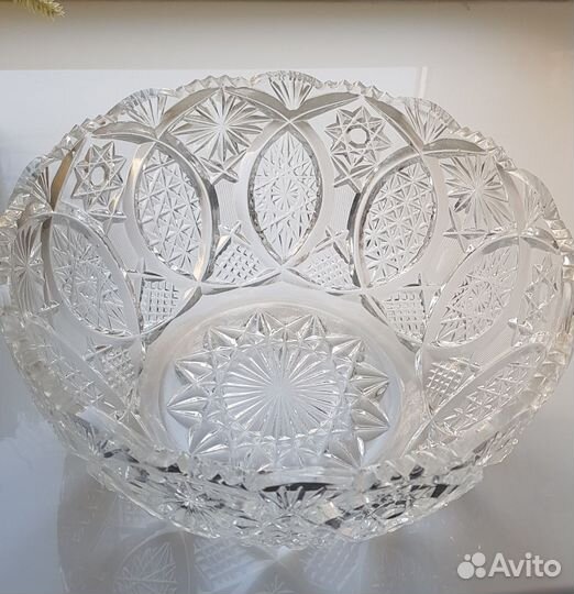 Ваза для фруктов хрусталь