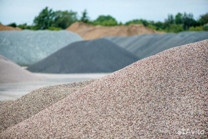Доставка щебень песок сыпучие материалы