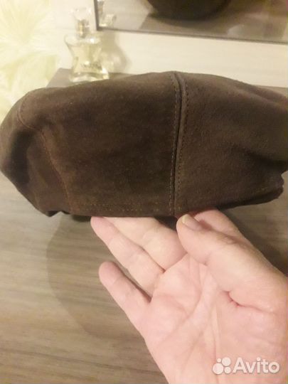 Кепка мужская натуральный замш