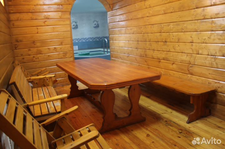Баня сауна с теплым бассейном 