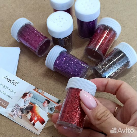 Портрет блестками