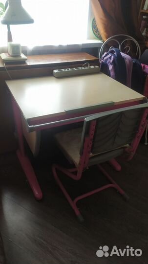 Растущая парта и стул бу (Деми)