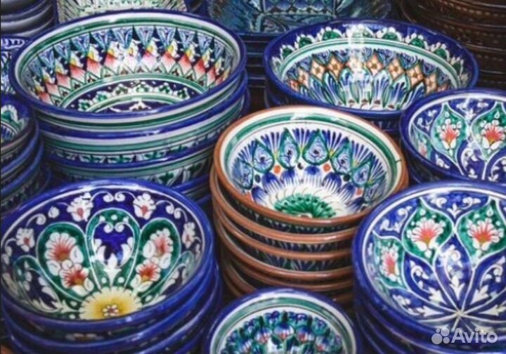 Узбекская посуда Сервизы Казаны чугунные