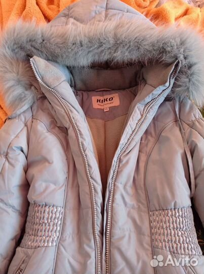 Зимние пальто на девочку кiko рост 140