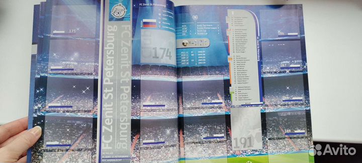 Журнал для наклеек Panini Лига Чемпионов уефа 2012