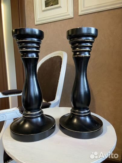 Подсвечники из дерева