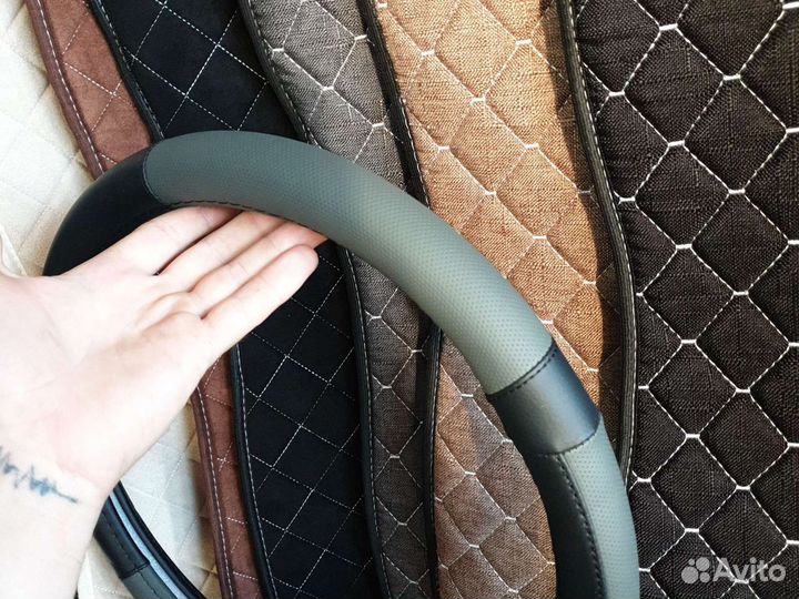 Оплетка на руль универсальная в асс. М размер