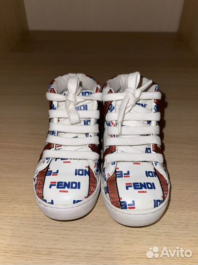 Кроссовки кеды хайтопы Fendi оригинал