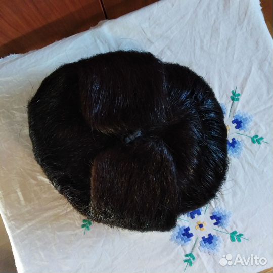 Шапка зимняя, мужская, из меха нутрии