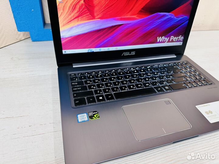Игpoвой ноутбук Asus core i7-8750 16gb GTX
