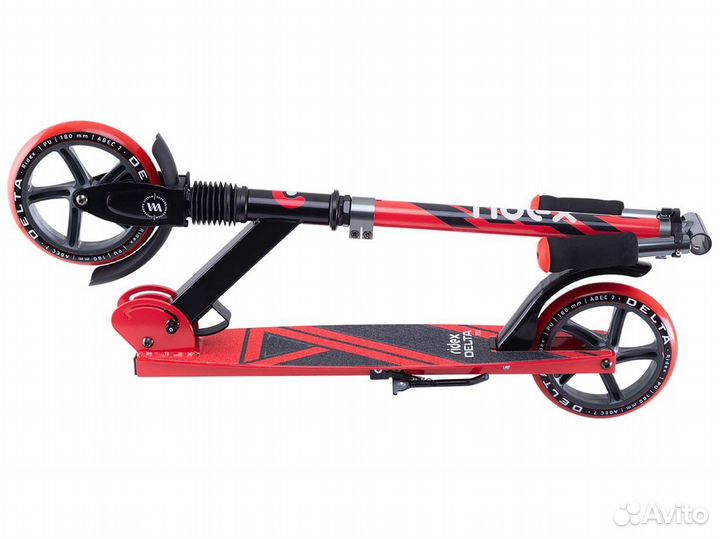 Самокат складной Ridex Delta 180 мм, красный