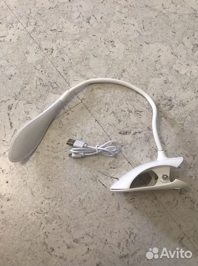 Настольная лампа usb светодиодная с зажимом
