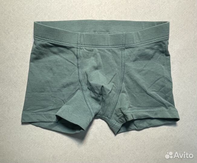 H&M Трусы с закрытой резинкой зеленые р.116