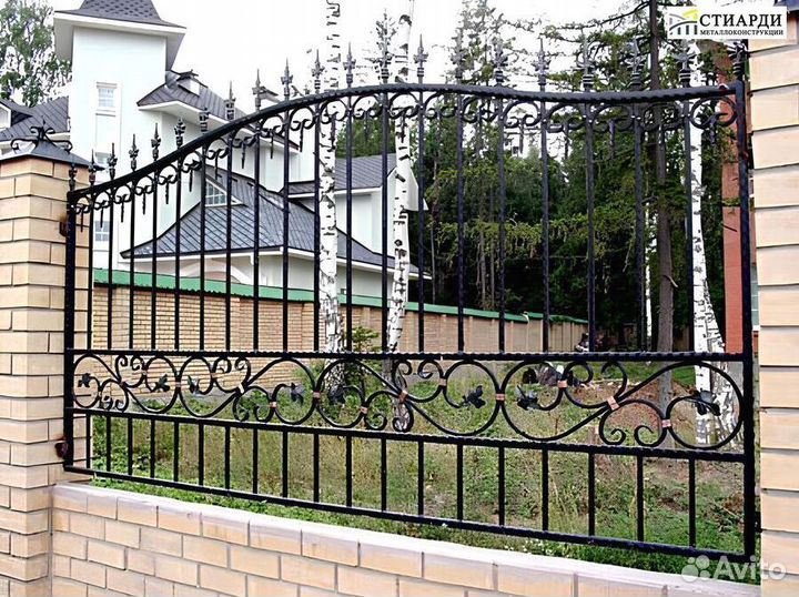 Забор кованый новый под ключ
