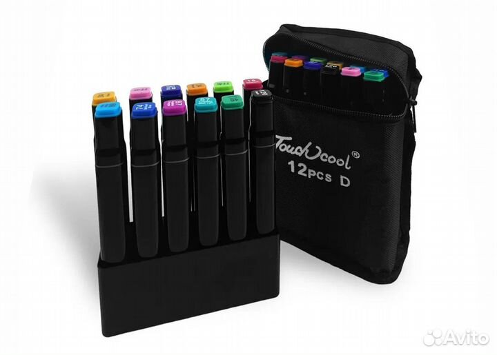 Маркеры Набор фломастеров для скетчинга 12 шт