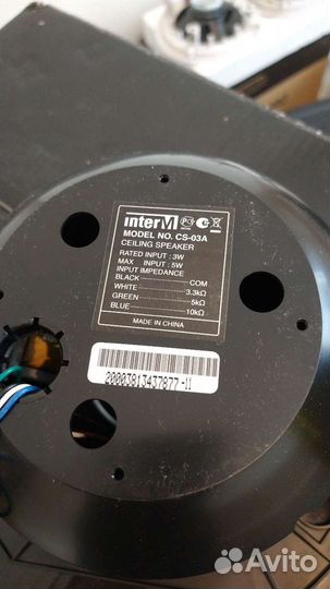 Inter m cs-03a новые колонки динамики потолочные