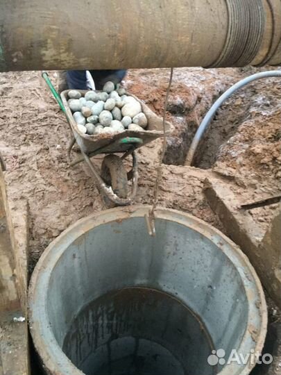 Копка колодцев, септиков, чистка, дренаж участка