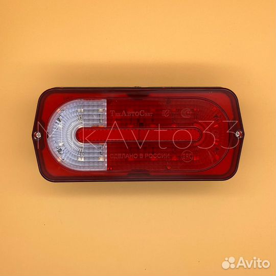 Задний неоновый тюнинг фонарь Гелик на УАЗ Буханка