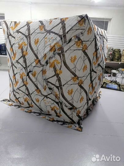 Палатка куб зимняя утепленная 2,0м* 2,0м* 2,05м