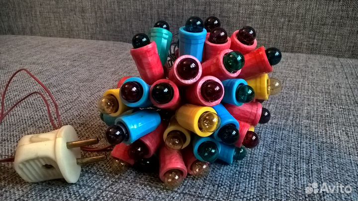 Елочные украшения, елки и гирлянды