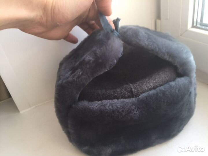 Шапка ушанка СССР размер 56 с биркой