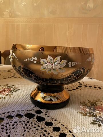 Ваза для фруктов рококо Чехия