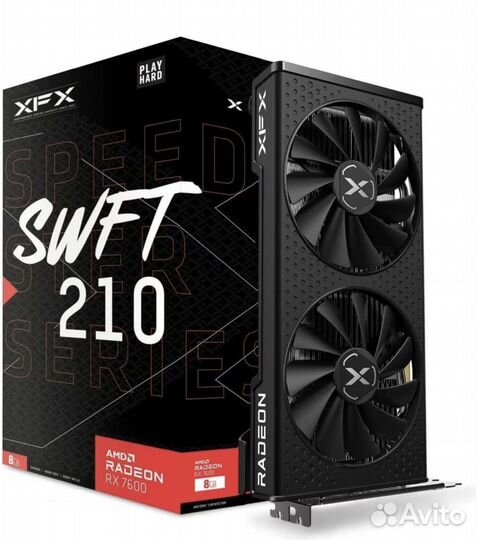 Видеокарта XFX Radeon RX7600 8Gb (новая)