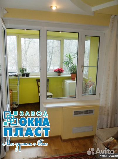 Балконный блок Rehau 1900*2100